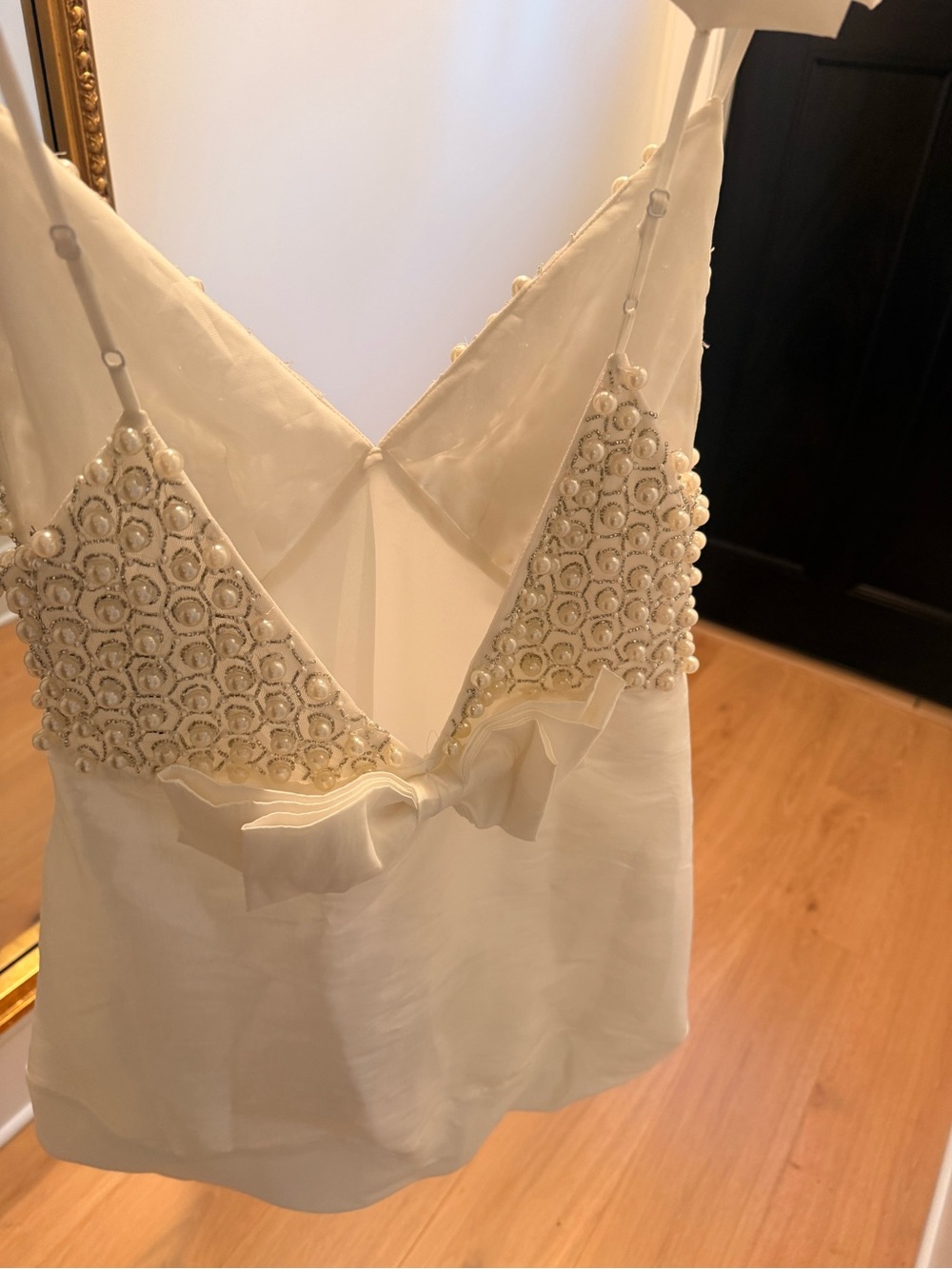 For Love And Lemons Pearly Bow Mini Dress - Picture 14 of 14